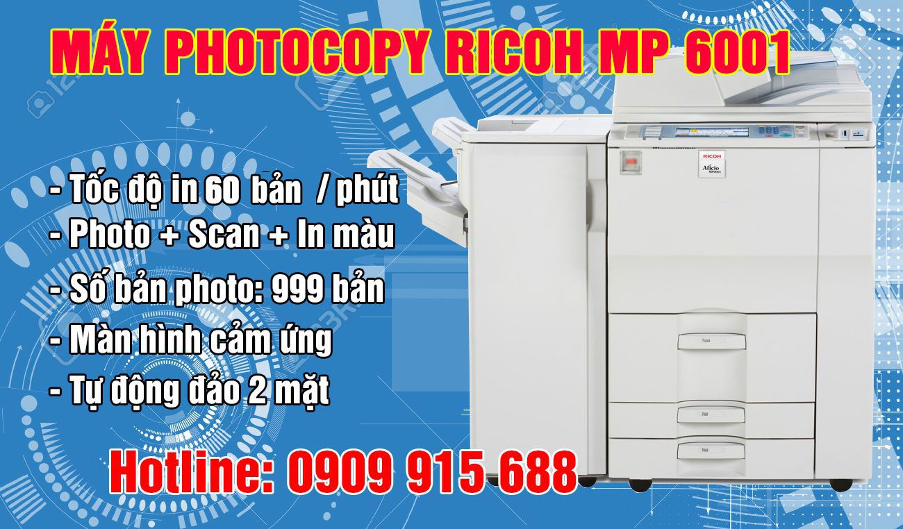 Máy photocopy ricoh MP 6001