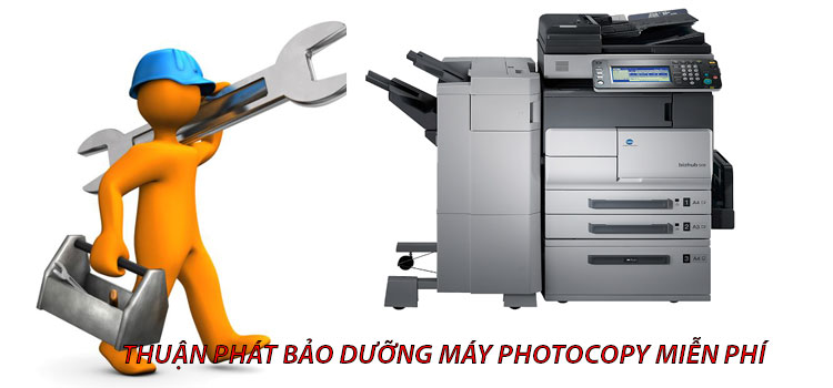 Bảo dưỡng và bảo trì máy photocopy liên tục và hoàn toàn miễn phí