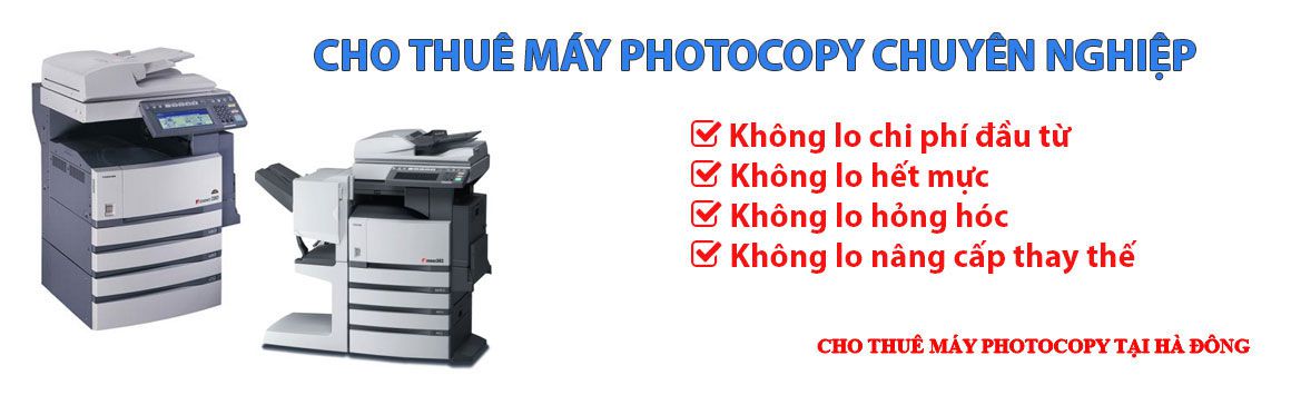 Cho thuê máy photocopy tại Hà Đông