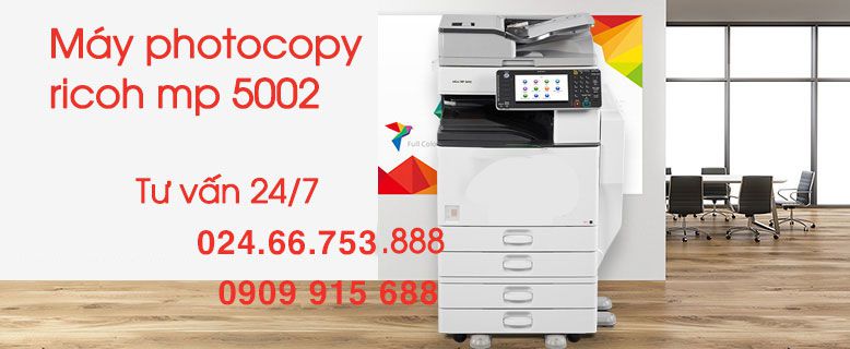 Thông số kĩ thuật máy photocopy ricoh MP 5002 chúng tôi cho thuê